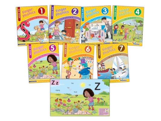 Finger Phonics Big Books 1-7: In Print Letters (American English Edition)