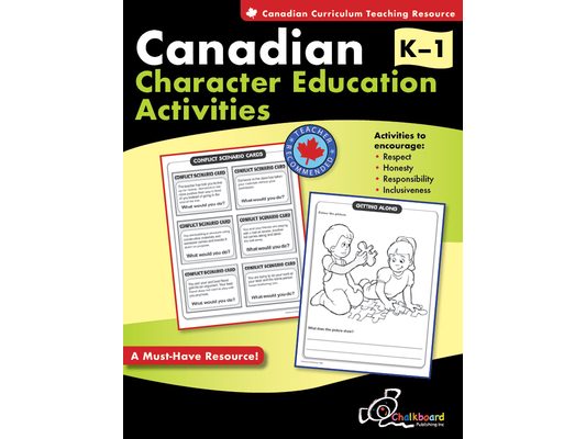 Canadian Character Education Activities Grades K-1
