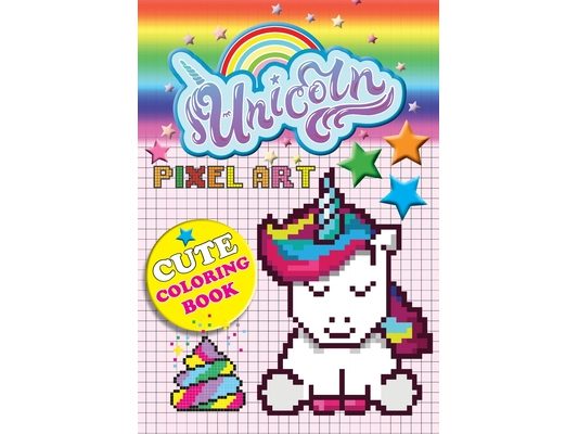 Unicorn Pixel Art: Color Unicorns By Numbers For Kids Ages 5-10