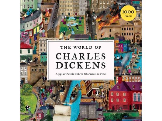 The World of Charles Dickens 1000 Piece Puzzle: A Jigsaw Puzzle with 70 Characters to Find