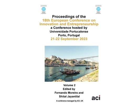 ECIE 2023-Proceedings of the 18th European Conference on Innovation and Entrepreneurship VOL 2