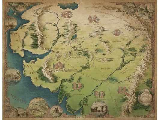 The One Ring: Map of Eriador 1000 Piece Jigsaw Puzzle