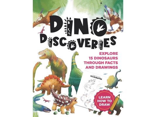 Dino Discoveries: Explore 15 Dinosaurs Through Facts and Drawing Guides