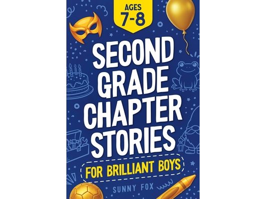 Second Grade Chapter Stories for Brilliant Boys (Ages 7-8): Easy-to-Read Chapter Book for 2nd Graders with Short Stories, Comprehension Questions & Fu