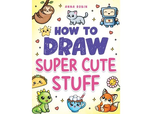 How to Draw Super Cute Stuff: Step-by-Step Kawaii Drawing Book for Kids: Learn to Draw Adorable Animals, Cute Food & Fun Characters