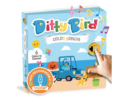 Ditty Bird Color Songs Interactive Musical Book for Toddlers 1- 3 Early Learning Toy