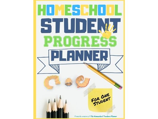 Homeschool Student Progress Planner: A Resource for Students to Plan, Record & Track their Homeschool Subjects and School Year: For One Student