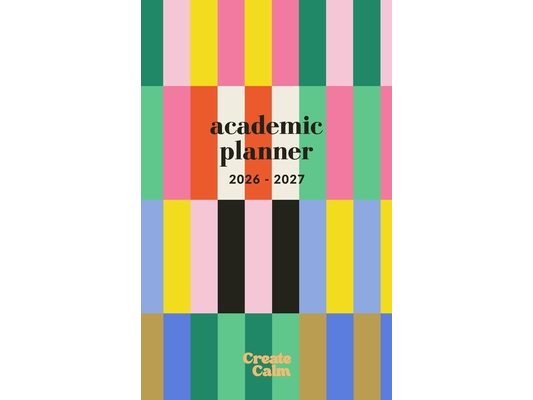 26-27 Academic Planner: Modern Stripes Small College/School Organizer July 2026 - July 2027 Weekly & Monthly