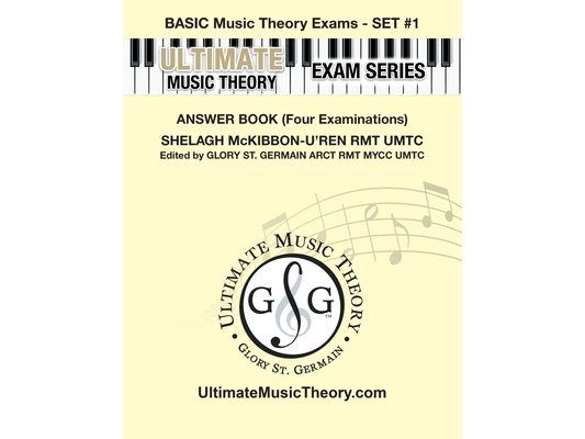 Basic Music Theory Exams Set #1 Answer Book - Ultimate Music Theory Exam Series: Preparatory, Basic, Intermediate & Advanced Exams Set #1 & Set #2 - F