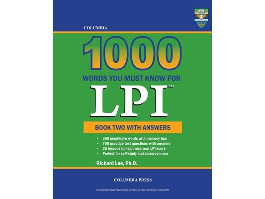 Columbia 1000 Words You Must Know for LPI: Book Two with Answers