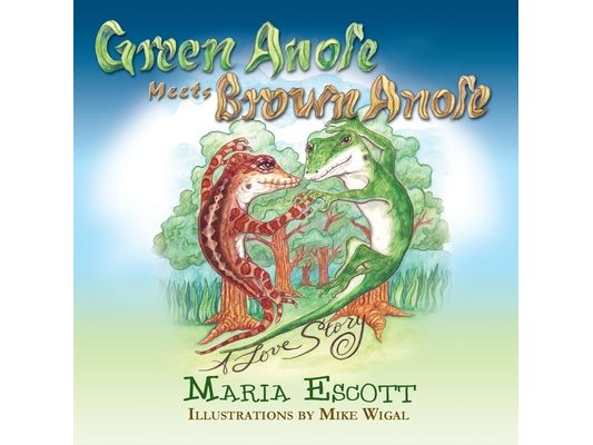 Green Anole Meets Brown Anole, A Love Story