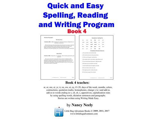 Quick and Easy Spelling, Reading and Writing Program Book 4