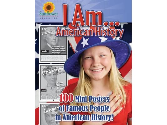 I AM...American History: 100 Mini Posters of Famous People in American History!