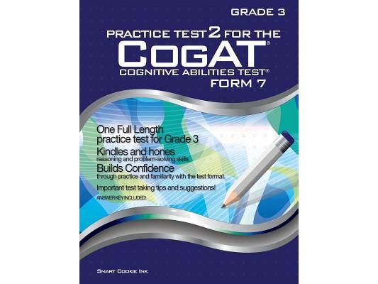Practice Test 2 for the CogAT - Form 7 - Grade 3 (Level 9): CogAT - GRADE 3: CogAT - Grade 3
