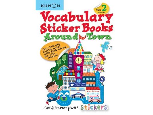 Kumon Vocabulary Sticker Books Around Town