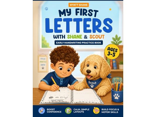 My First Letters With Shane & Scout: Early Handwriting Practice Book
