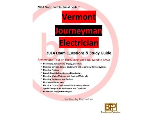 Vermont 2014 Journeyman Electrician Study Guide
