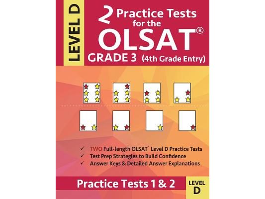 2 Practice Tests for the OLSAT Grade 3 (4th Grade Entry) Level D: Gifted and Talented Test Prep for Grade 3 Otis Lennon School Ability Test