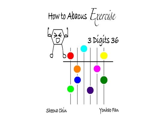 How to Abacus Exercise - 3 Digits 36