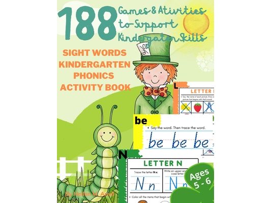 Sight Words Kindergarten & Phonics Activity Book
