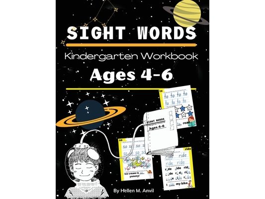 Sight Words Kindergarten Workbook Ages 4-6