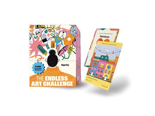 The Endless Art Challenge Card Deck: 90 Creativity Prompt Cards (Overall 25,000 Combinations!) for Never-Ending Art Inspiration (Creative Gifts)