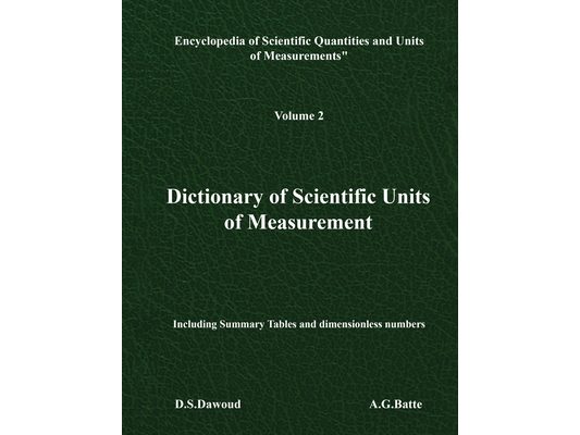 Dictionary of Scientific Units of Measurement - Volume II