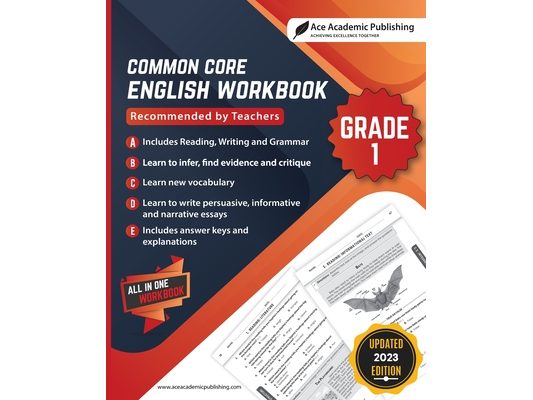 Common Core English Workbook: Grade 1