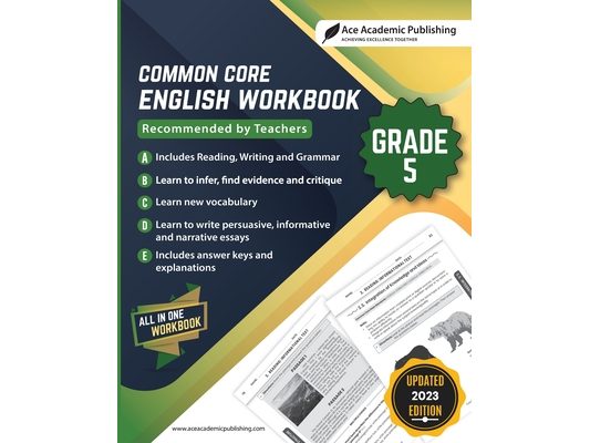 Common Core English Workbook: Grade 5