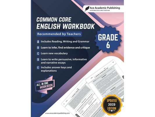 Common Core English Workbook: Grade 6