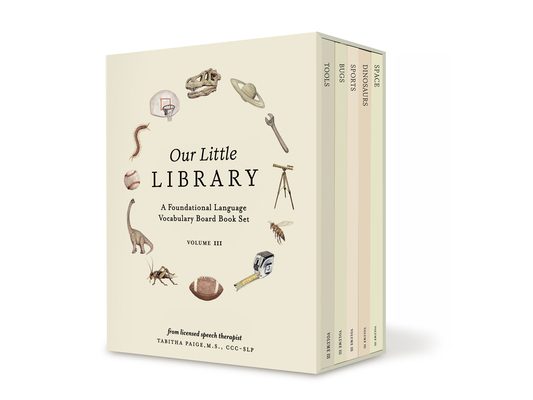 Our Little Library Vol. 3: Dinosaurs, Space, Tools, Bugs, and Sports Board Book Set for Boys & Girls