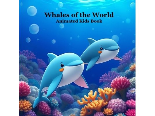 Whales of the World Kids Book with Animated Pictures: Great Book About Whales for Younger Children