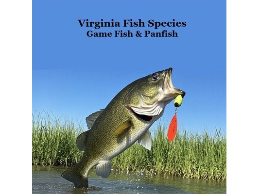 Virginia Game Fish and Panfish Species Kids Book: Great Book About the Different Types of Fish in Virginia
