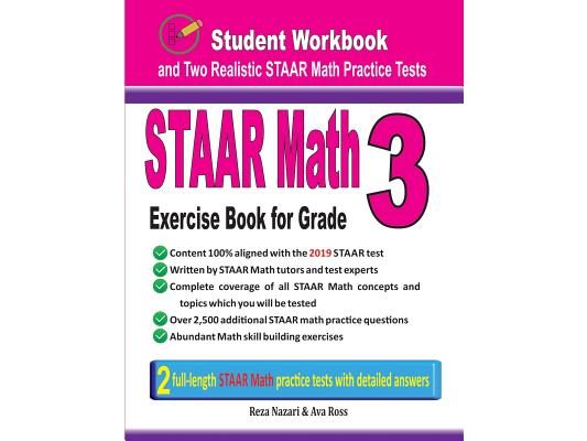 STAAR Math Exercise Book for Grade 3: Student Workbook and Two Realistic STAAR Math Tests