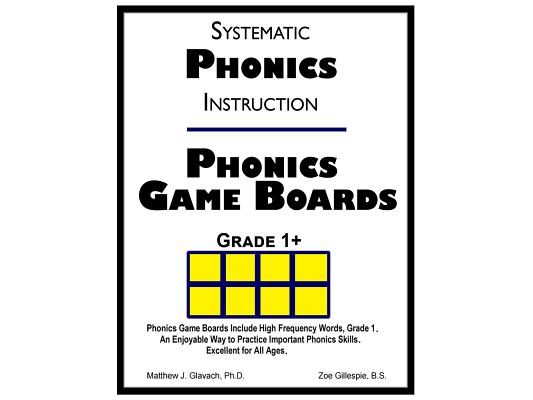 Systematic Phonics Instruction Phonics Game Boards, Grade 1+