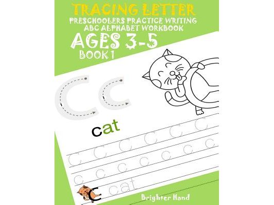 Tracing Letter Preschoolers Practice Writing ABC Alphabet Workbook*Kids Ages 3-5