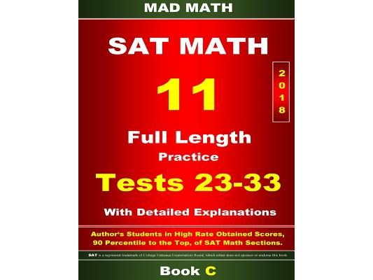 2018 New SAT Math Tests 23-33 Book C