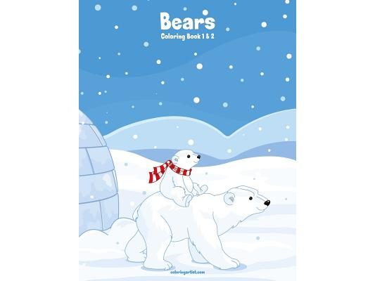 Bears Coloring Book 1 & 2