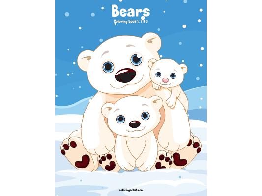 Bears Coloring Book 1, 2 & 3