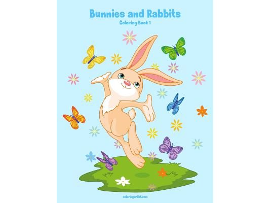 Bunnies and Rabbits Coloring Book 1