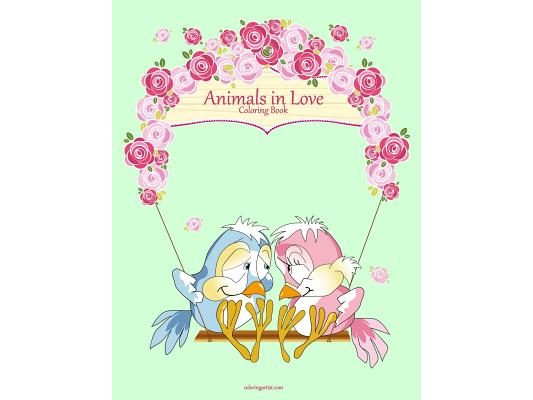 Animals in Love Coloring Book 1