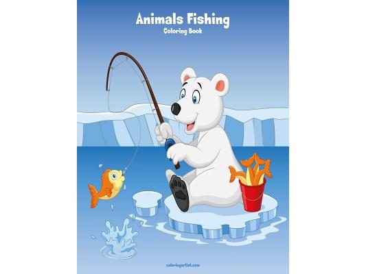 Animals Fishing Coloring Book 1