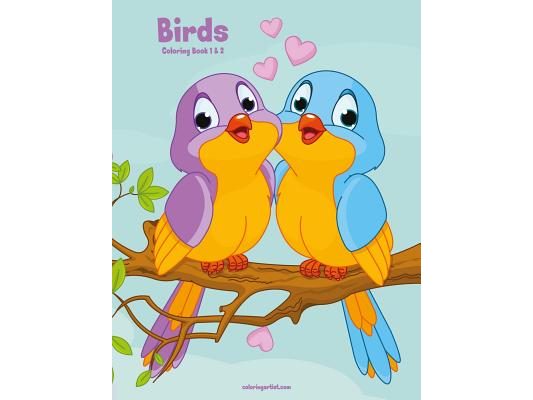 Birds Coloring Book 1 & 2