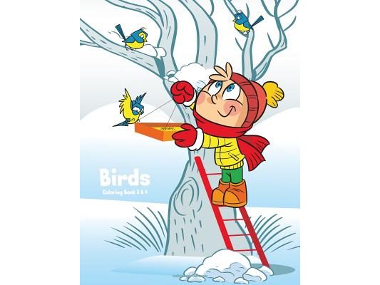 Birds Coloring Book 3 & 4