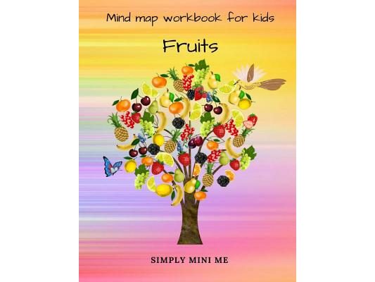 Mind map workbook for kids - Fruits