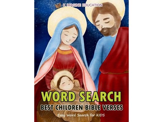 Word Search Best Children Bible Verses: Easy Word Search for Kids