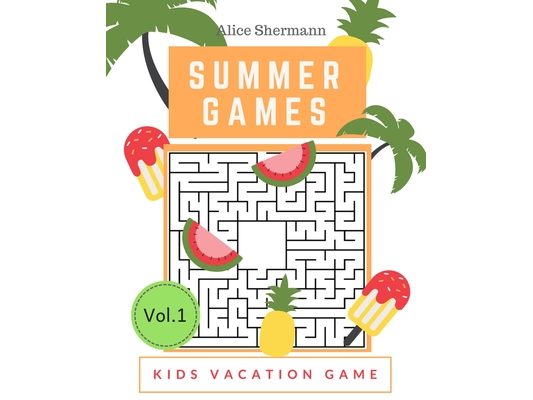 Summer Games: Kids Vacation Maze Games Brain Training, Age 8-12 years