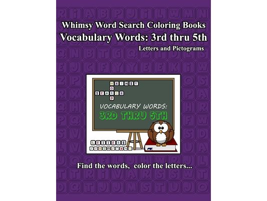 Whimsy Word Search Vocabulary Words: 3rd thru 5th grade