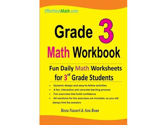 Grade 3 Math Workbook: Fun Daily Math Worksheets for 3rd Grade Students