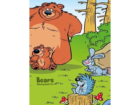 Bears Coloring Book 3 & 4